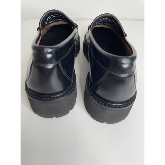 New Weejuns by G.H. Bass Whitney Super Lug Sole Penny Loafer Size 6 Black - Picture 3 of 8